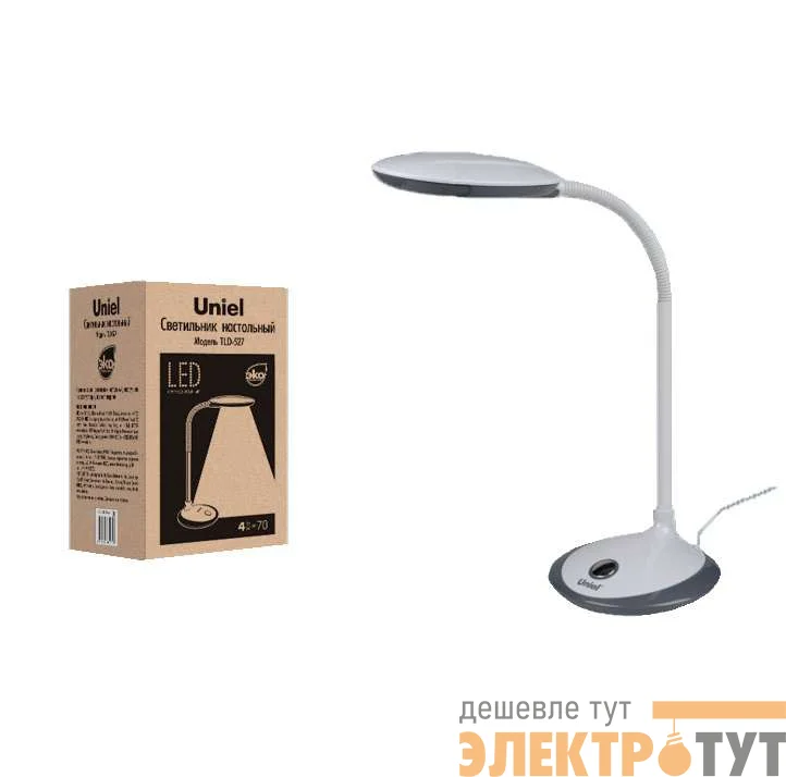 Светильник светодиодный TLD-527 Black/400лм/4500К черн. Uniel UL-00000416