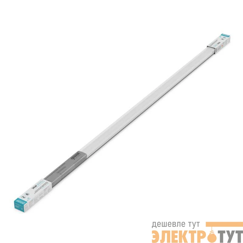 Светильник светодиодный Ultracompact 36Вт 4000К IP65 3600лм 1635х39х31.5мм линейный матов. с БАП 90мин GAUSS 143425236A