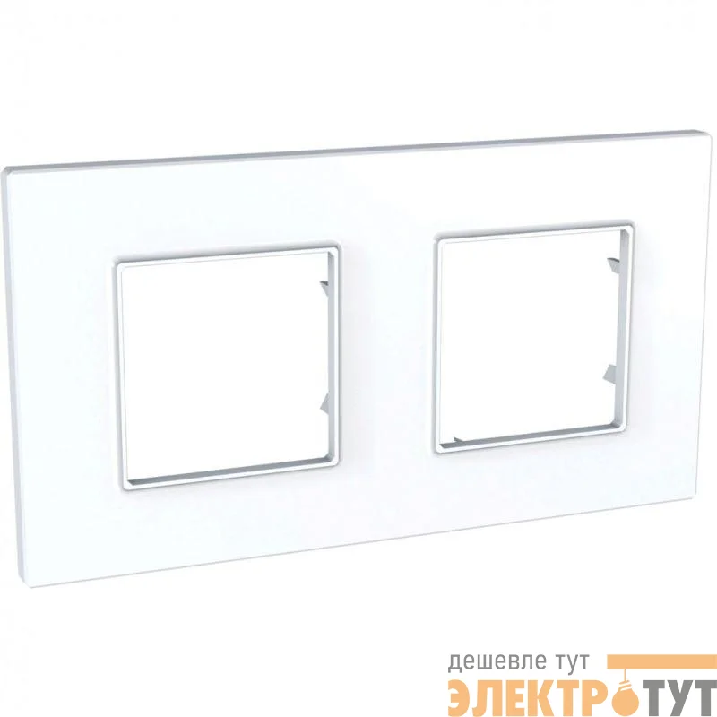 Рамка 2-м Unica quadro бел. SchE MGU2.704.18