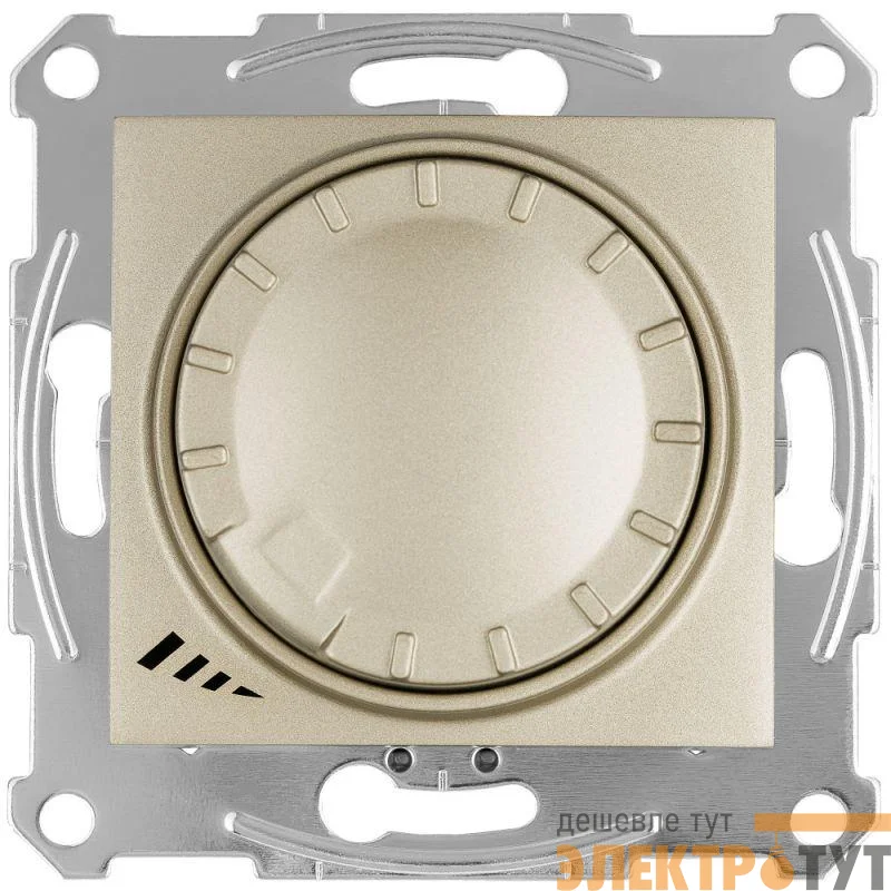Светорегулятор (диммер) Sedna LED поворотно-нажимной универс. 4-400Вт титан SchE SDN2201268