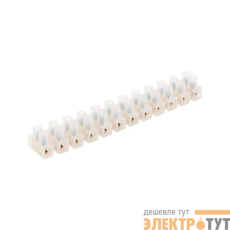 Колодка клеммная винтовая 12х6мм полиэтилен Rexant 07-5006