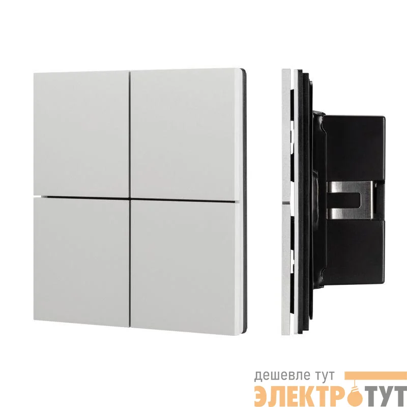 Панель кнопочная KNX-304-23-IN Silver (BUS Frameless) (IP20 металл) INTELLIGENT ARLIGHT 039662