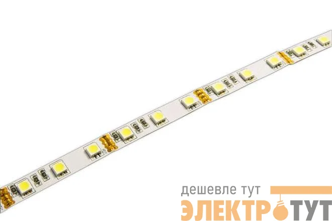 Лента светодиодная PLS 5050/60-12V 14.4Вт/м RGB разноцвет. IP20 (уп.5м) JazzWay 1001955