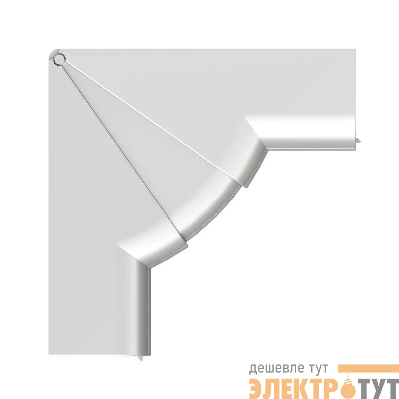 Угол для кабель-канала внутренний изменяемый 70-120град. 90х50 с разделит. сер. метал. DKC 09551G