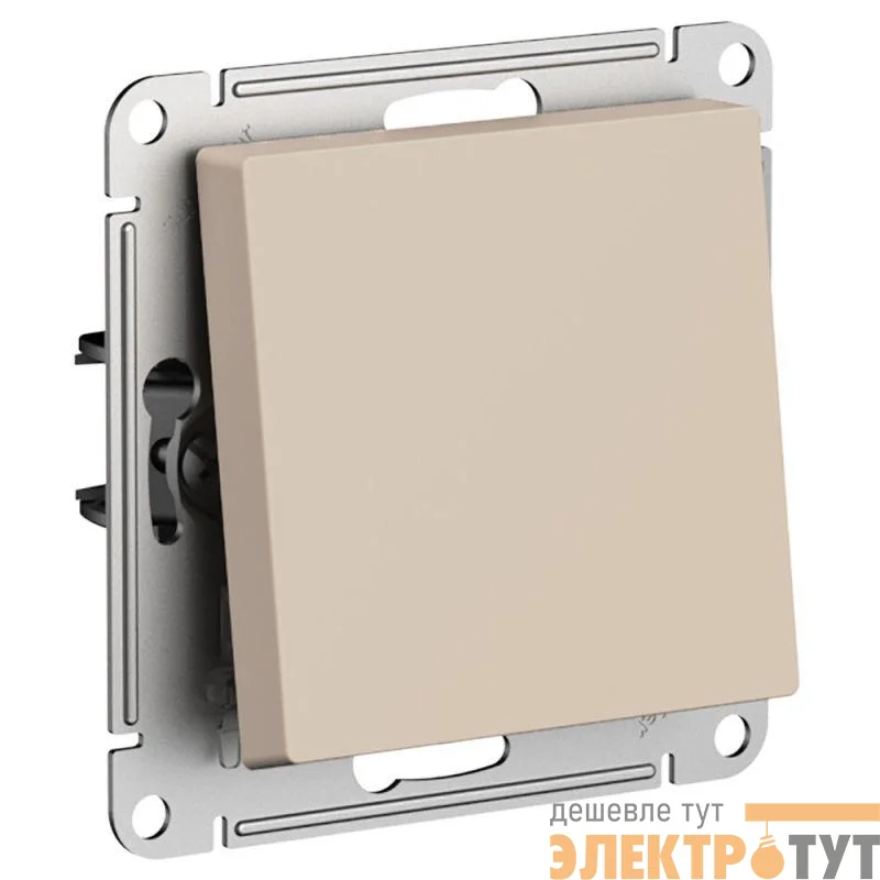 Выключатель 1-кл. AtlasDesign 2-п. 10А мех. песочн. SE ATN001221