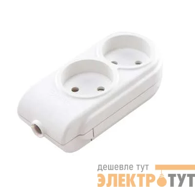 Колодка удлинителя 2-м без заземл. защ. шторки Makel N2010000