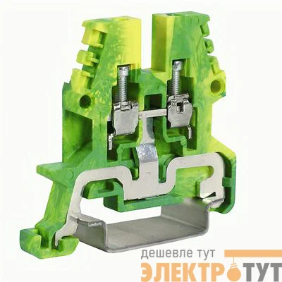 Зажим для заземления TEO.2 2.5кв.мм желт./зел. DKC ZTO910-RET