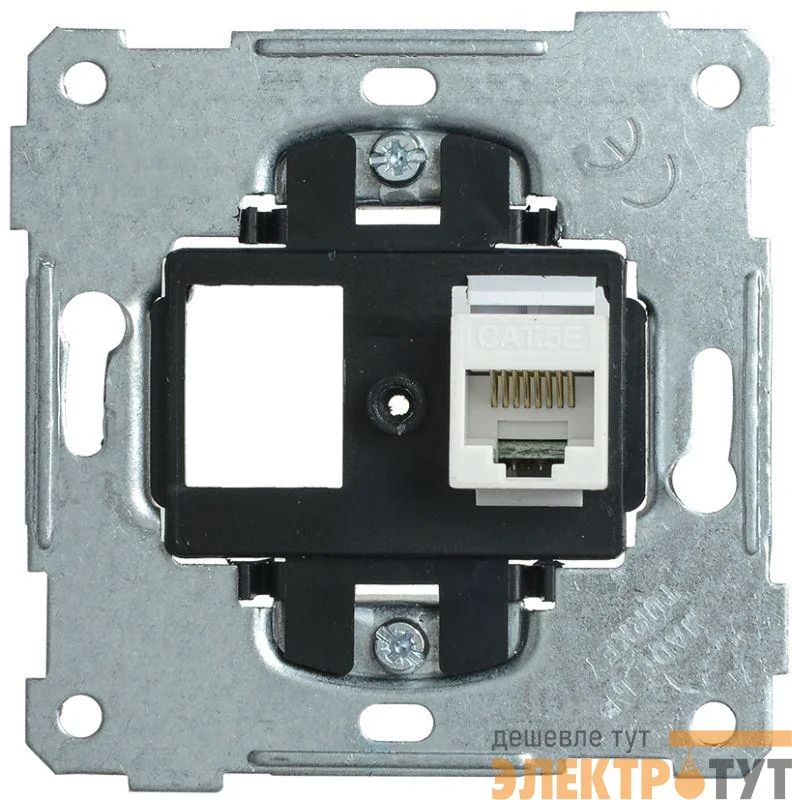 Механизм розетки комп. СП BOLERO РК10-1-Б RJ45 Cat5e IEK EKB10-01