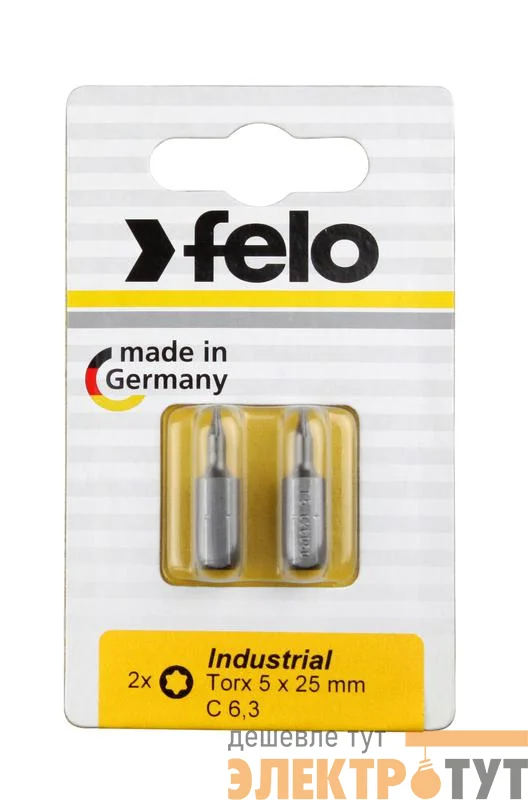 Бита Industrial TX 5х25 на блистере (уп.2шт) FELO 02605036