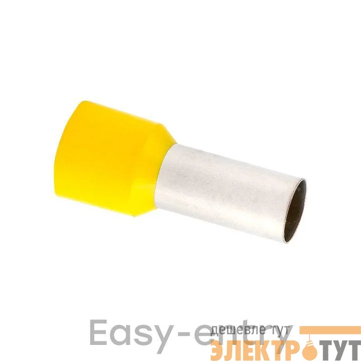 Наконечник штыревой втулочный изол. НШвИ 25.0-16 (уп.50шт) EKF nhvi-25.0-16