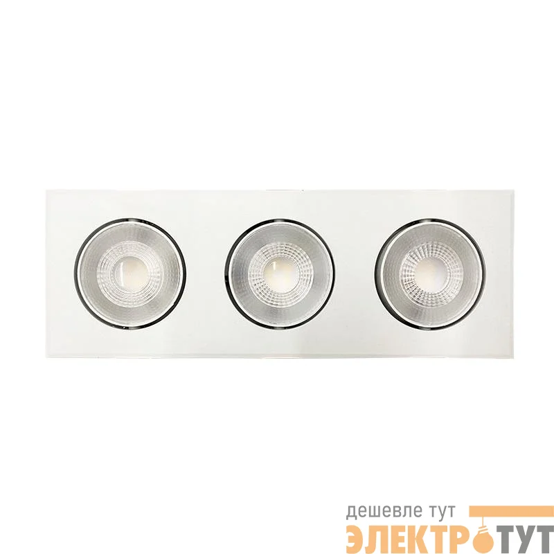 Светильник светодиодный PSP-S 413 3х8Вт 4000К IP40 40град. карданный бел. JazzWay 5048379