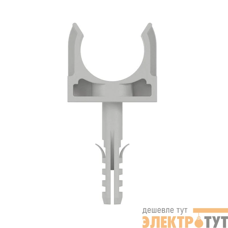 Держатель для труб (клипса) d20мм с защелкой и дюбелем (уп.5шт) DKC 51320R5