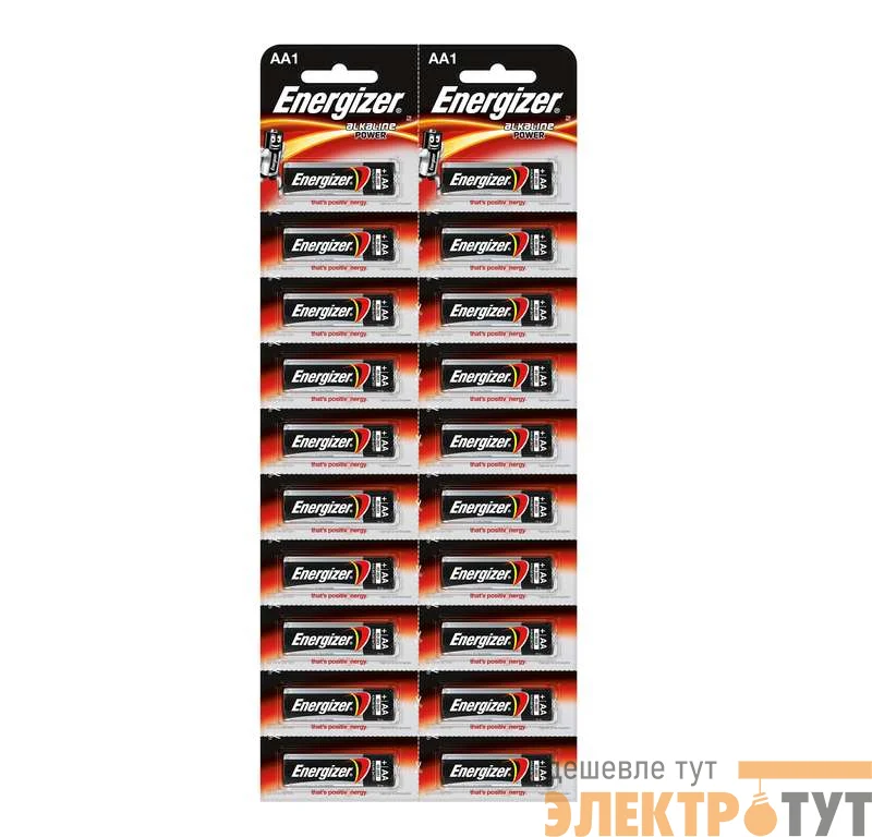 Элемент питания алкалиновый Alkaline Power LR6/316 BL20 (1/20/480) (блист.20шт) Energizer 426940