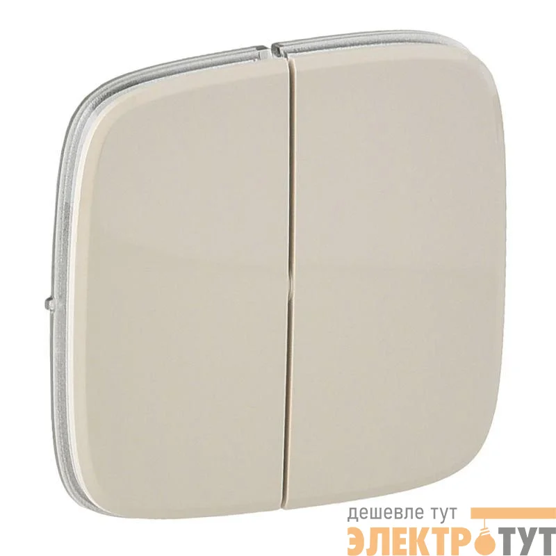 Панель лицевая Valena Allure для 2-кл. выкл. сл. кость Leg 755026