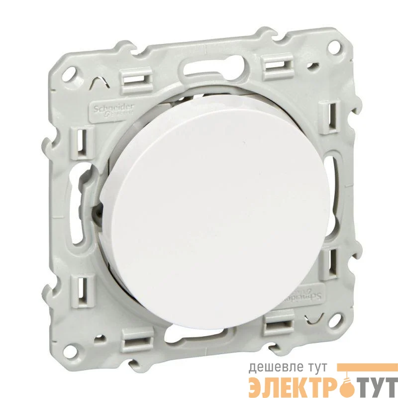 Механизм выключателя 1-кл. СП Odace 10А IP21 с функц. подсветки бел. SchE S52R201