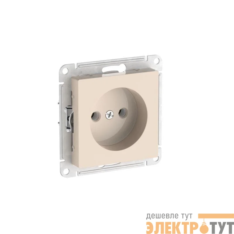 Розетка AtlasDesign 16А без заземл. без шторок быстрозажим. клем. механизм беж. SE ATN000241S
