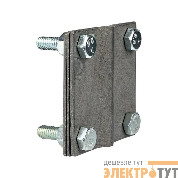 Зажим полоса 40 - прут 10 (3 пластины 70х70мм) HZ EKF lp-g3101