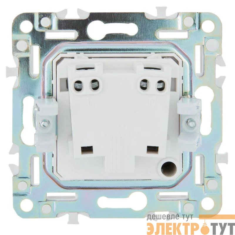 Розетка SKANDY 10А без заземл. без защ. шторок SK-R02Gr сер. IEK SK-R10-10-K03