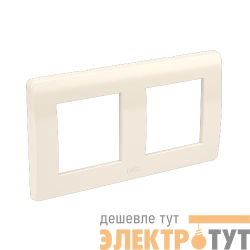 Рамка 2-м 2х2мод. Brava сл. кость RAL9001 DKC 75012O