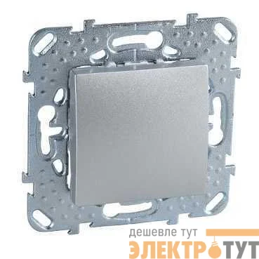 Механизм выключателя 1-кл. СП Unica Top 10А IP20 (сх. 1) алюм. SchE MGU5.201.30ZD