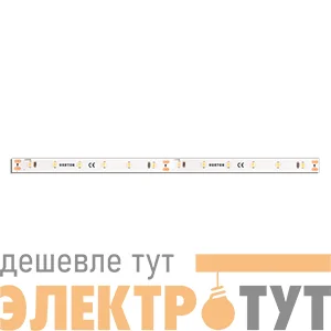 Лента светодиодная 4.8Вт/м 24В 3000К 5мм IP20 SMD2835 80 LED/м (уп.5м) VARTON VLS-20-048-2835-05-080-30