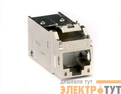 Модуль Keystone RJ45 кат.5е экранированный серебр. DKC RNK5EFSL