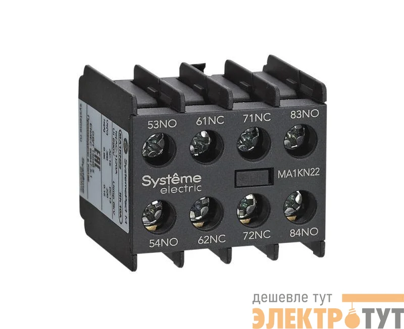 Блок контактов дополнительных MA1KN 2НО+2НЗ SE MA1KN22