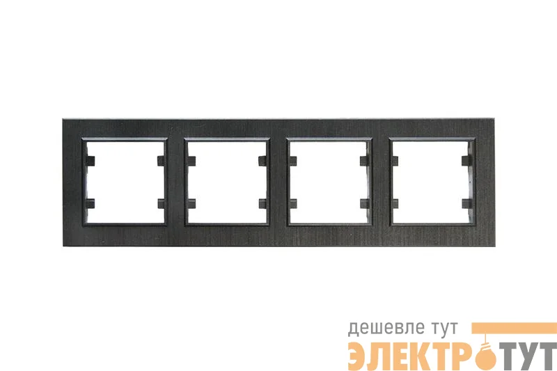 Рамка 4-м Karea LINE STAR чер. Makel 86054704