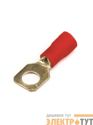 Наконечник кольц. изол. 0.25-1.5кв.мм отв. d5.2мм кр. (уп.100шт) DKC 2A5P