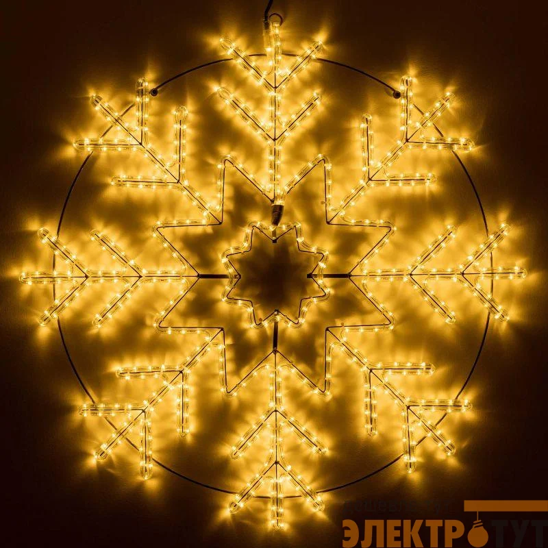 Фигура ARD-SNOWFLAKE-M8-950x950-540LED Warm (230В 33Вт) (IP65) Ardecoled 034255