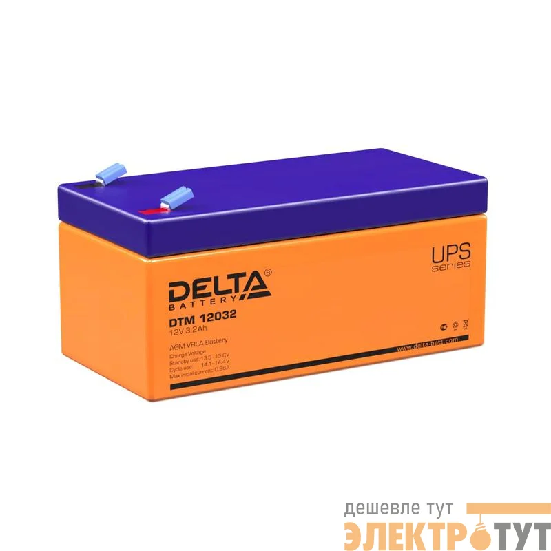 Аккумулятор UPS 12В 3.2А.ч Delta DTM 12032