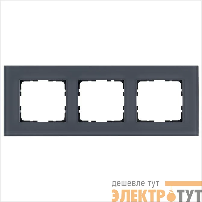 Рамка 3-м G-Glass стекло маренго Jasmart G1003GC