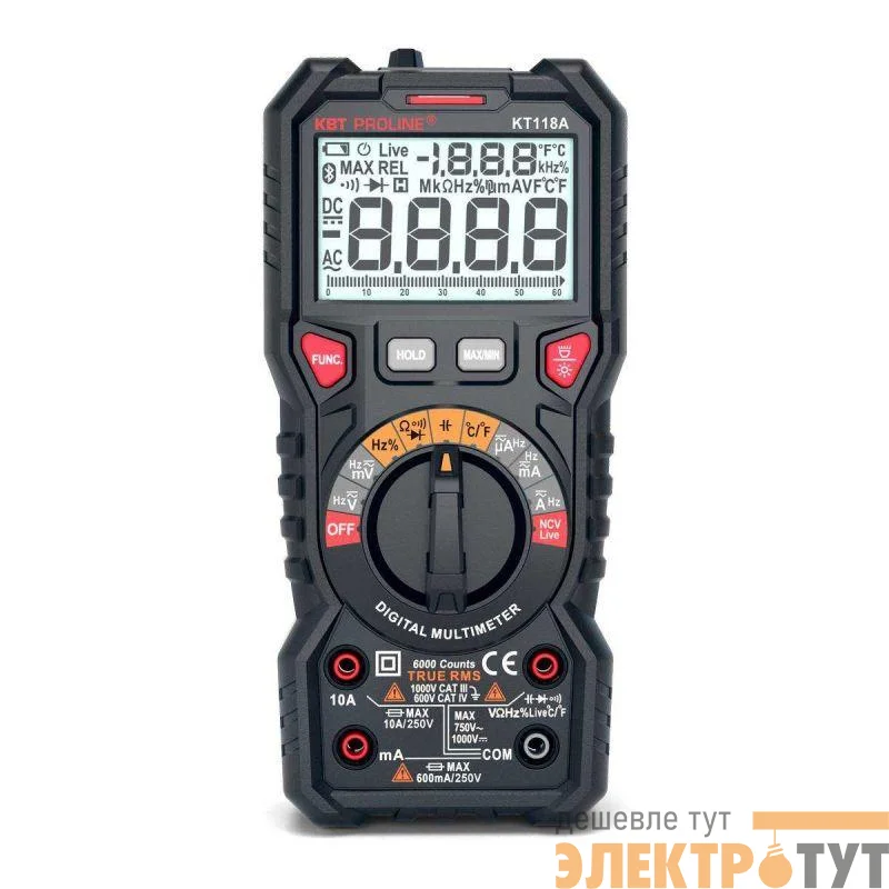 Мультиметр цифровой KT 118A "PROLINE" КВТ 79126