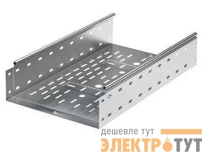 Лоток листовой перфорированный 600х80 L3000 сталь 1мм цинк-ламель DKC 35308ZL