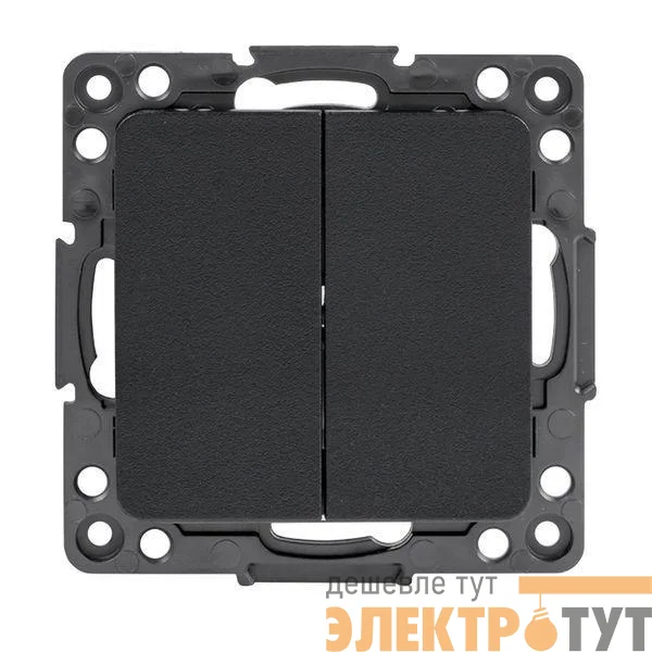 Переключатель проходной 2-кл. Стокгольм 10А механизм черн. PROxima EKF EZV10-027-10