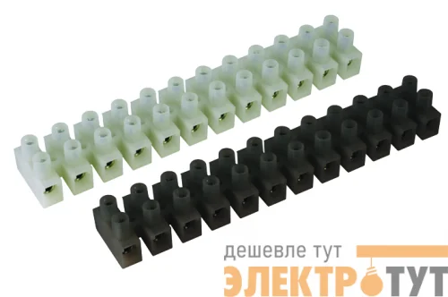 Колодка клеммная полипропилен 2х6мм п/п черн. (розница) DKC 43302PL/RR
