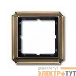 Рамка 1-м Merten античная латунь SchE MTN483143