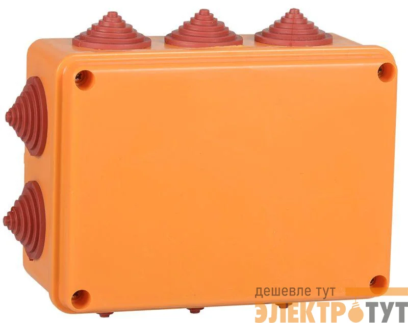 Коробка распаячная огнестойкая ПС 150х110х70 4P 6кв.мм IP55 10 вводов IEK UKF30-150-110-070-4-6-09
