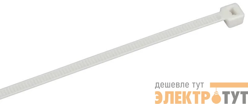 Хомут 3.6х150мм P6.6 самозатухающий бел. (уп.100шт) IEK UHH90-D036-150-100-K01