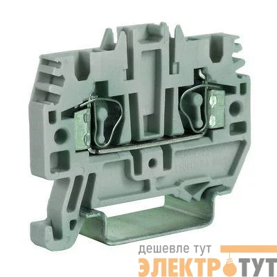 Клемма пруж. HMM.6GR 6кв.мм сер. DKC ZHM320GR