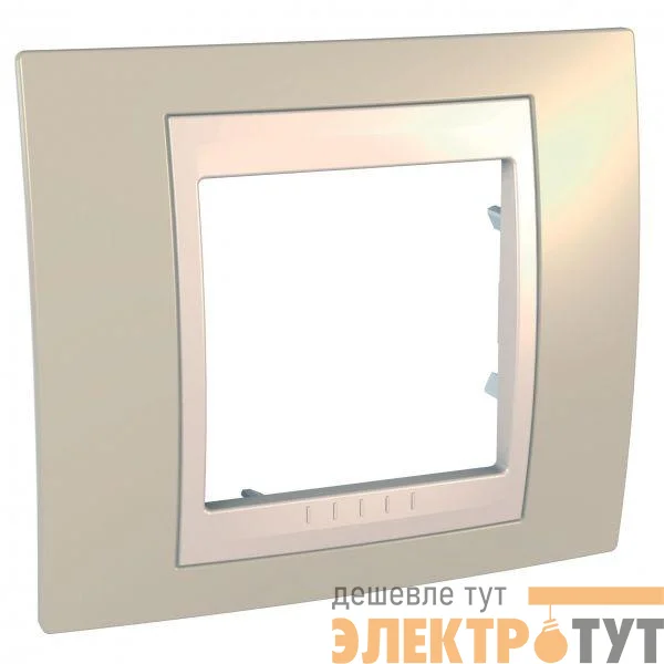 Рамка 1-м Unica Хамелеон песч./беж. SchE MGU6.002.567