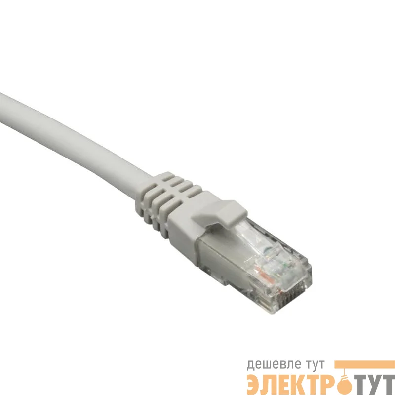 Патч-корд UTP 6 4х2 24AWG (7х0.2мм) Cu LSZH 3м сер. SUPRLAN 10-0169