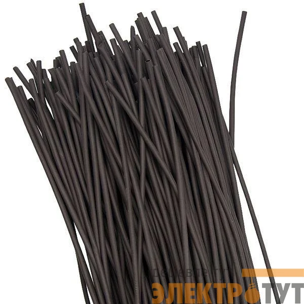 Трубка термоусадочная ТУТ нг 100/50 черн. 1м PROxima (уп.25м) EKF tut-100-b-1m