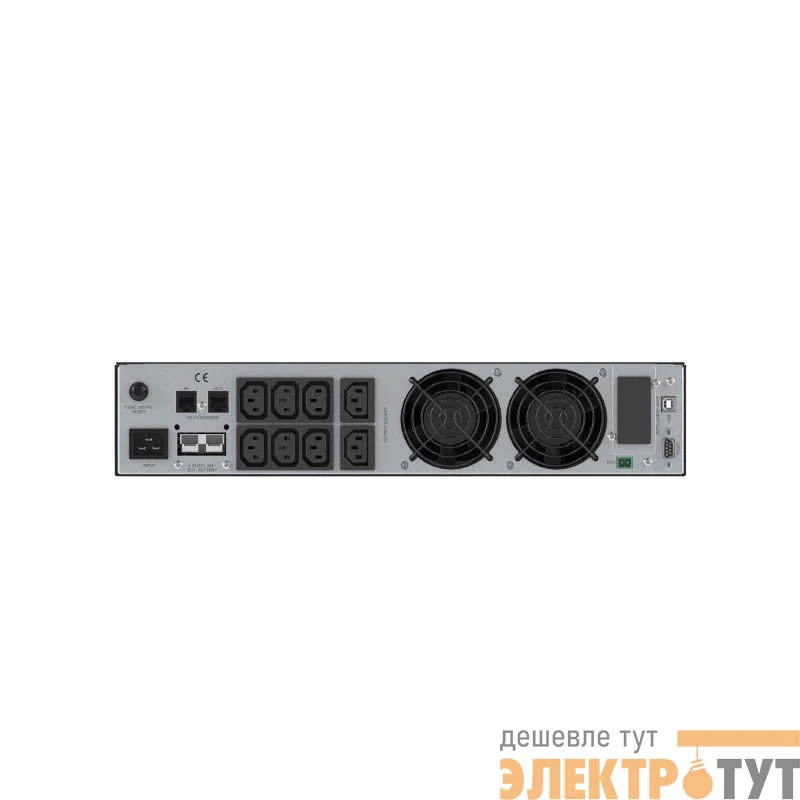 Источник бесперебойного питания онлайн для Small Rackmount 2000В.А/1800Вт 1/1 8хIEC C13 EPO USB RS-232 Rack 2U без АКБ 9А.ч DKC SMALLR2A0PI