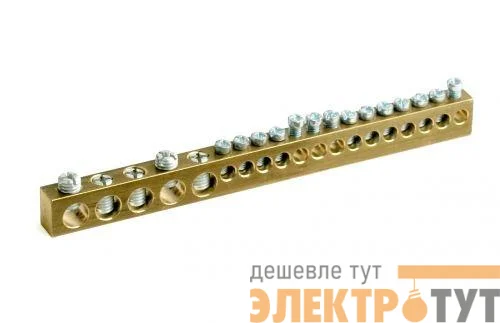 Колодка клеммная 18х(отв. 5х5.4мм+14х4.5мм) DKC 87418
