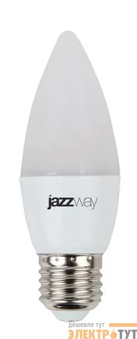 Лампа светодиодная PLED-SP 7Вт C37 свеча 5000К холод. бел. E27 560лм 230В JazzWay 1027849-2