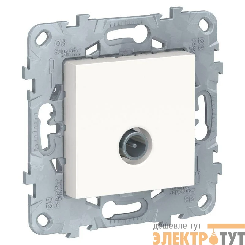 Механизм розетки TV UNICA NEW оконечная бел. SchE NU546418