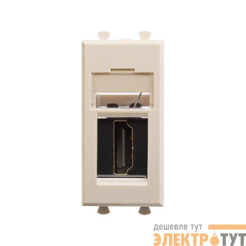 Розетка HDMI 1мод. Avanti "Ванильная дымка" тип А-А модульная DKC 4405251
