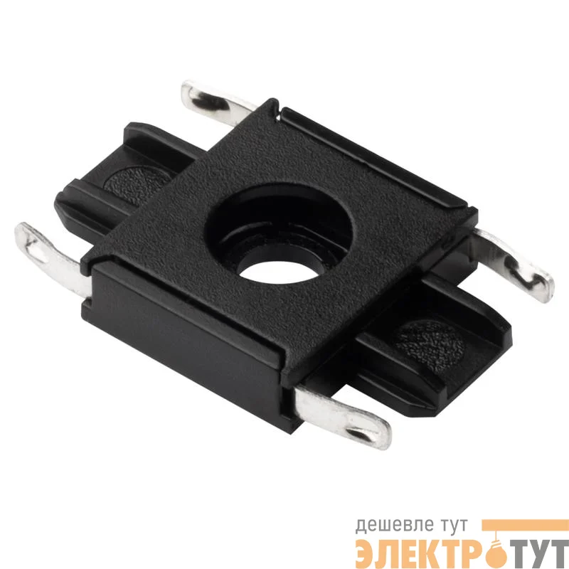 Коннектор MTR16 CI-BL I-обр. накладной шинопровод низковольтный Pro черн. JazzWay 5057272