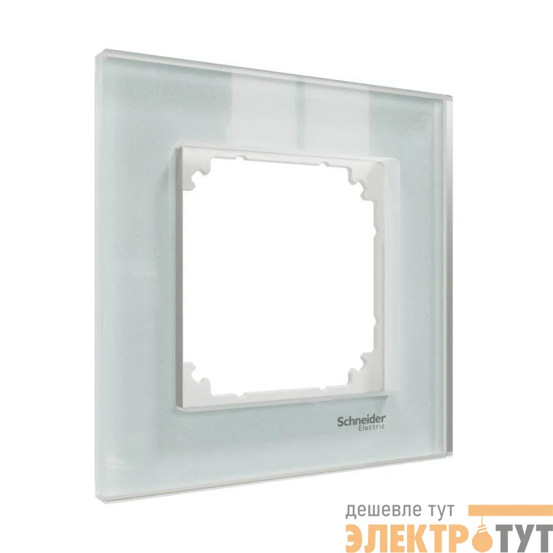 Рамка 1-м MERTEN M-Elegance стеклянная бел. кристалл SM SchE MTN4010-3220